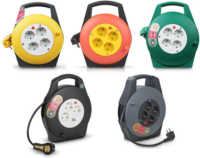 LUG 러그 4구접지 캠핑릴선 전기릴선 리드선 릴선 기타 캠핑 공구, 노캡 슬림형 9M, 1개