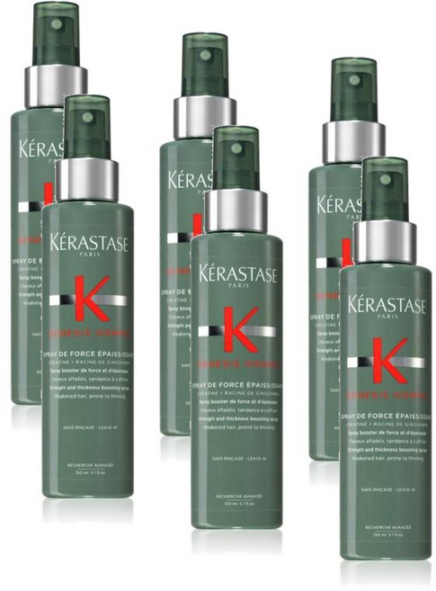 케라스타즈 제네시스 옴므 씨크닝 스트렝스 스프레이 Kerastase Genesis Homme Thickening Force Spray, 6개, 150ml