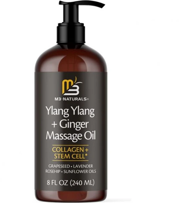 M3 Naturals 마사지 오일 일랑일랑 생강 240ml - 쿠팡