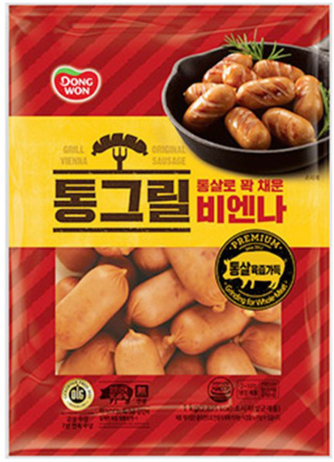 [동원 F&B] 동원 통그릴 비엔나 소시지 1kg, 3개