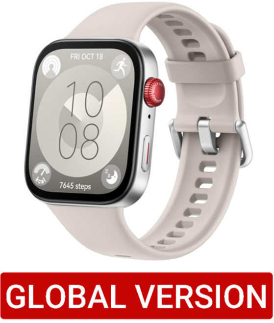 [가성비 스마트워치] Huawei Watch Fit 3화웨이 워치 핏 3 스마트워치 글로벌 버전 1.82 인치 AMOLED 디스플레이 블루투스 통화 iOS 및 안드로이드 호환, Global White