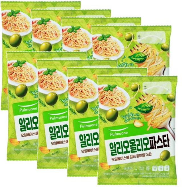 풀무원 알리오올리오 파스타 1인분, 144g, 8개