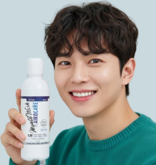 에어로케어 프로폴리스 무알콜 가글 구강 청결제, 600ml, 2개