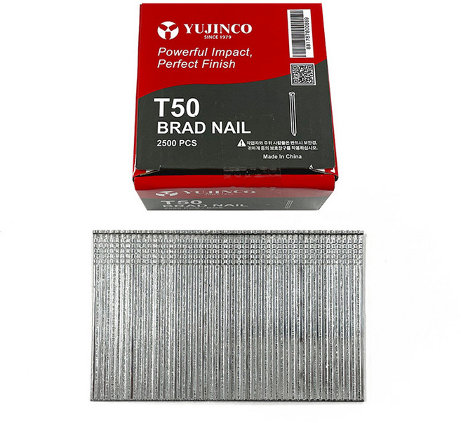(유진코) 타카핀 T50 C50 에어 타카심 50mm 1갑 2500개, 1개