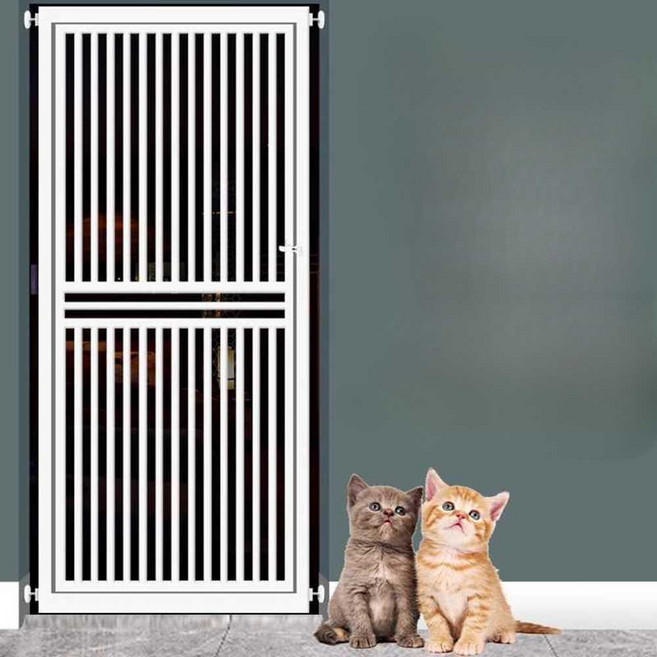 무타공 방묘문 펜스 고양이 안전문 중문 펫도어 180cm, 1개