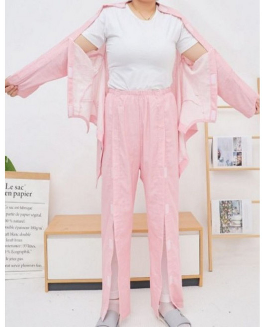 LS아메리카 기능성환자복 수술복 트임 와상 병원 바지 상의 치매 벨크로 기능성 환자복 한의원