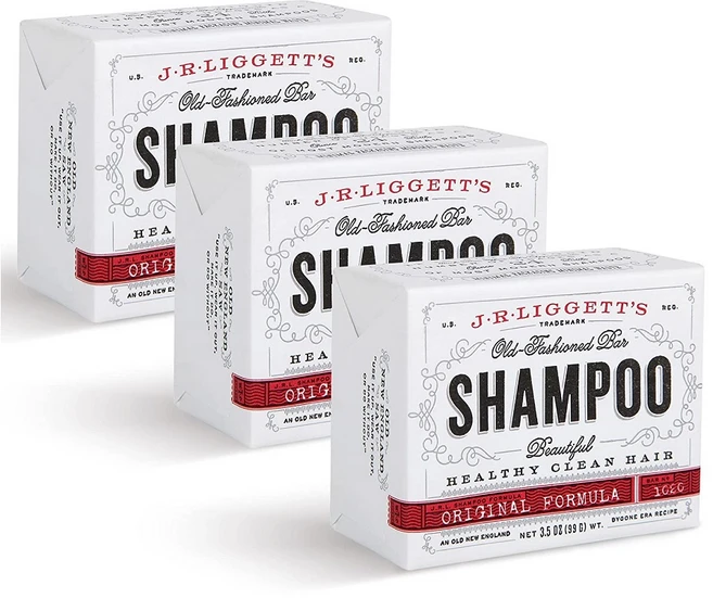 JRLIGGETT All-Natural Shampoo Bar Original 네추럴 고체 샴푸 바 오리지널 99g x3개 - 쿠팡