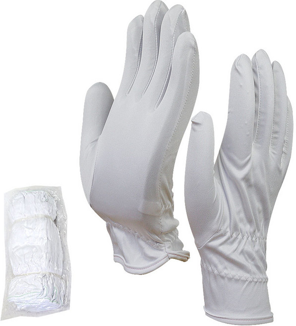 반도체 스크레치 정전기방지 제전 극세사 장갑, 10개, 화이트