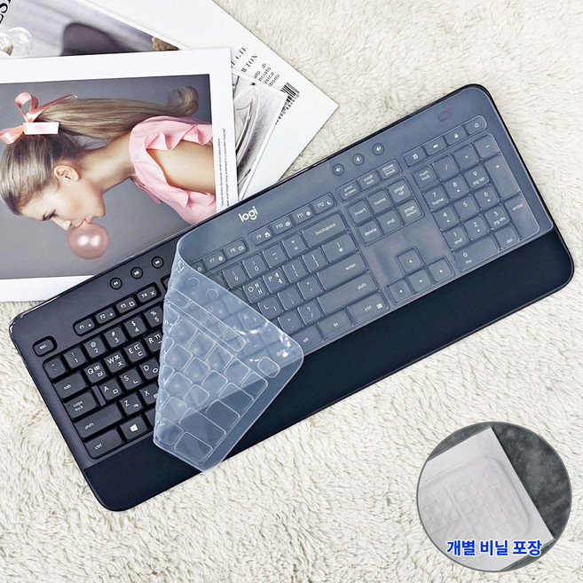 미스터킴 로지텍 호환 K545 MK545 전용 키스킨 키보드덮개 키보드커버, 투명, 1개