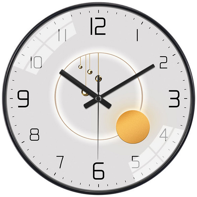 리빙쉘 모던 일루미네이트 30센치 12인치 초저소음 벽시계, 2