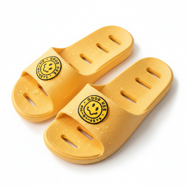 좋은쓰임 EVA비터욕실화 미끄럼방지 화장실 슬리퍼, 비터욕실화(단품), 옐로우, 1개