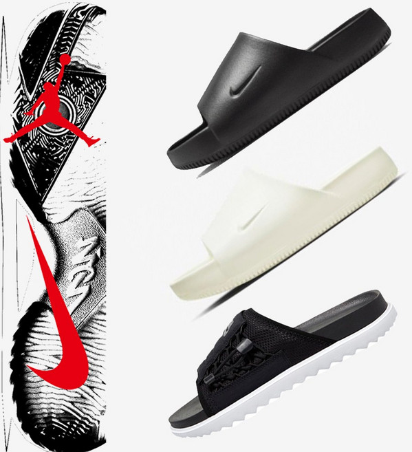 [당일발송][국내매장용]나이키 슬리퍼 캄슬라이드 화이트