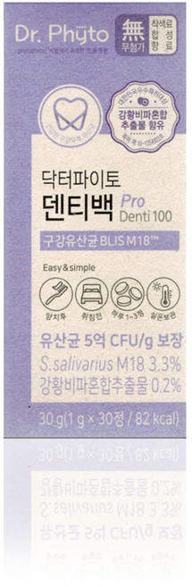 닥터파이토 덴티백, 30정, 1박스