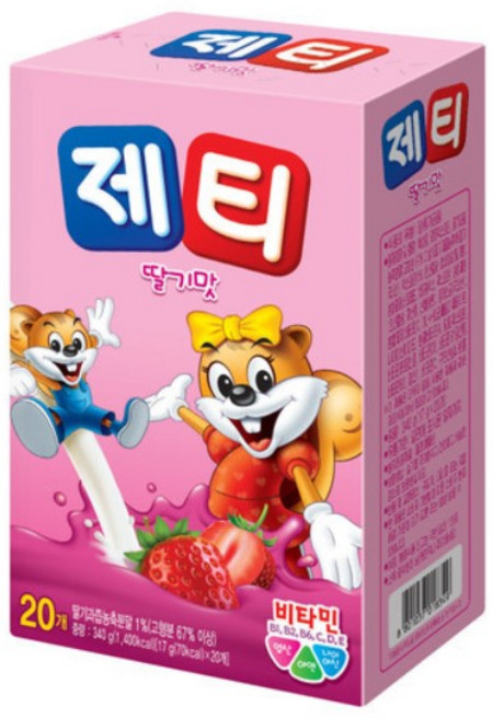 동서 제티 딸기 스틱 20T, 17g, 20개입, 1개