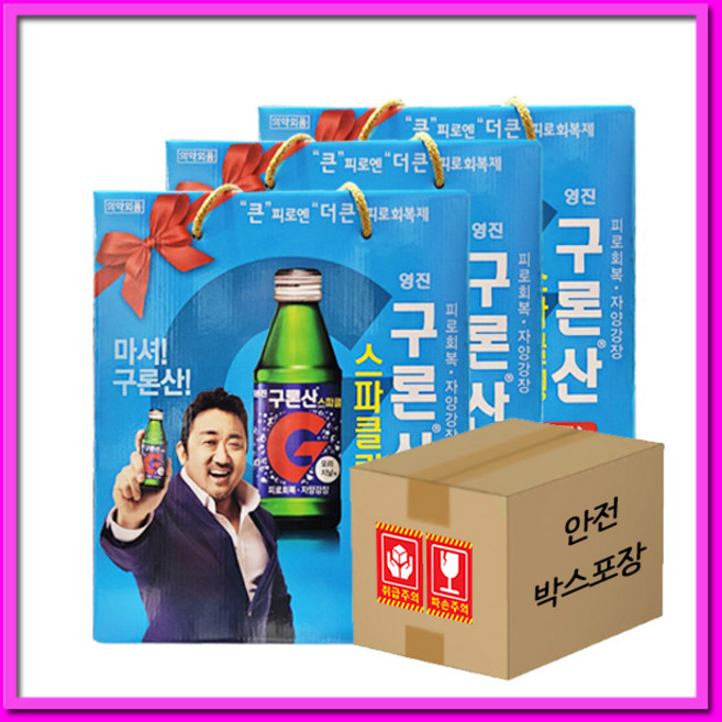 영진구론산 스파클링 (150mlx20병)3케이스 선물세트, 1.5L, 6개입