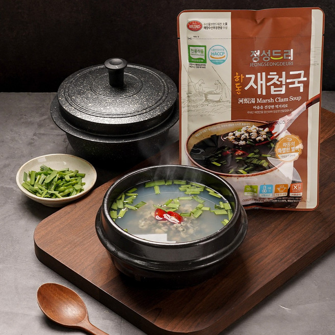 정성드리 하동재첩국, 500g, 10개