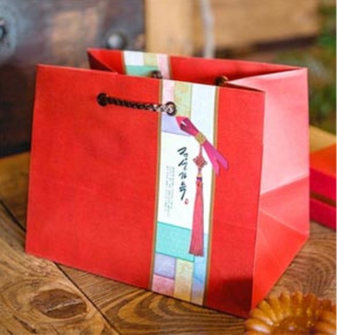 쇼핑백(모시) 10구 15구 1개 /사이즈 상세 이미지 참고/ 화과자박스용쇼핑백 / 선물용쇼핑백