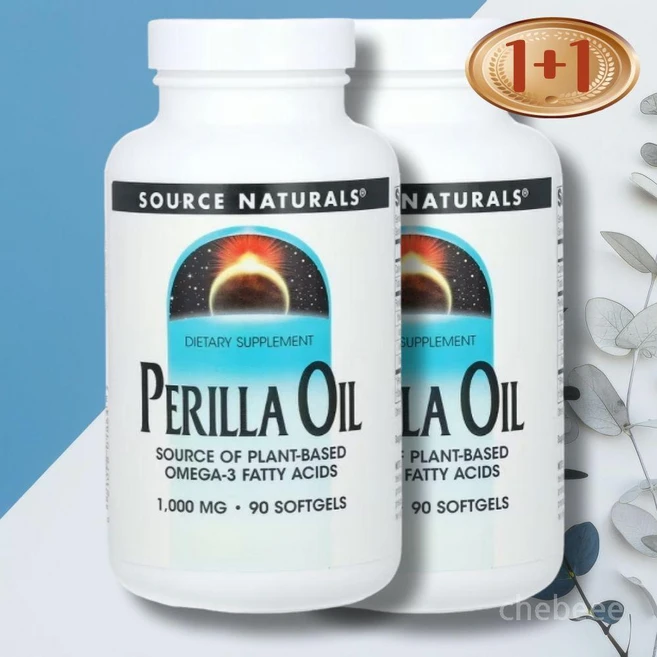 소스내추럴스 들깨 씨 오일 90정 2병 알파 리놀렌산 오메가 3 6 9 - 쿠팡