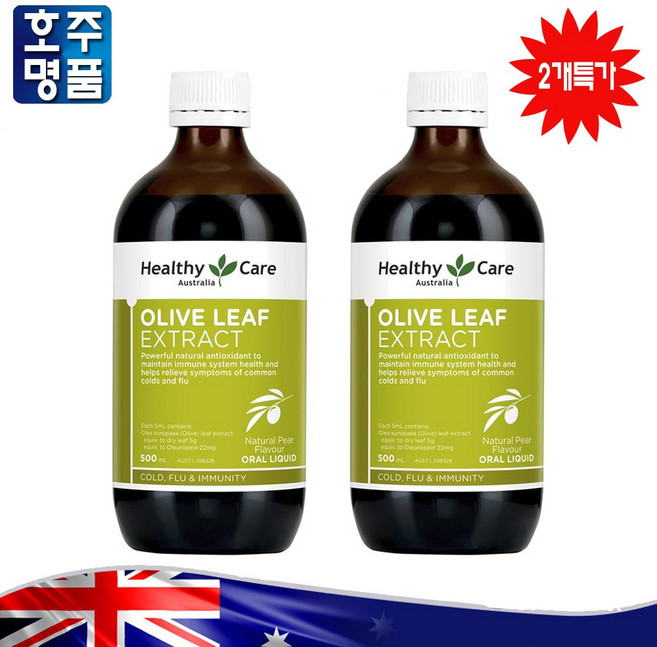 헬시케어 올리브잎 추출액, 500ml, 2개