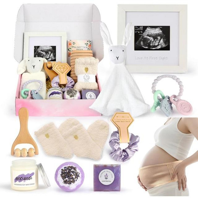 임신 기 임산부 선물 상자 임산부를 위한 바구니 초보 엄마 선물 필수품 (Style-Pregnancy 2nd Gifts Set)