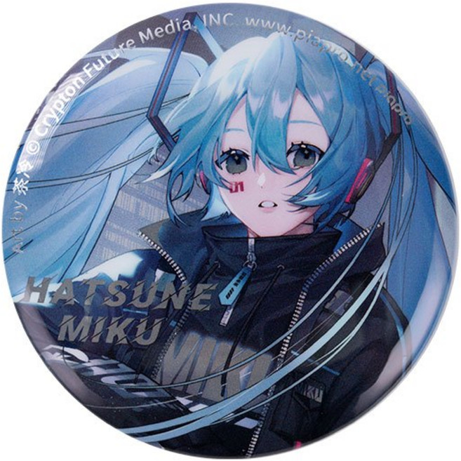 Hatsune Miku 初音未來 科技系列 馬口鐵徽章, 1個, 科技系列 機能風 徽章(58mm)