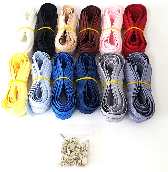 잘라쓰는 지퍼 2마 12종 SET + 눈물 슬라이드 12개, 1세트