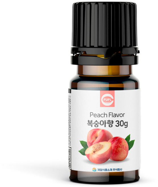 푸플 식품향료 과일 합성 머랭쿠키 제과제빵 슬라임 식용 자일리톨 식품첨가물, 30ml, 1개, 038-복숭아향