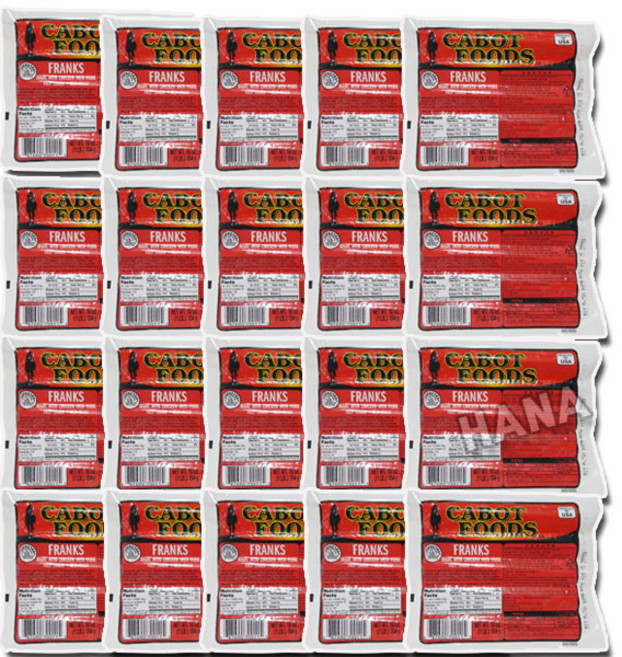 카보트 후랑크 소시지 454g, 20개