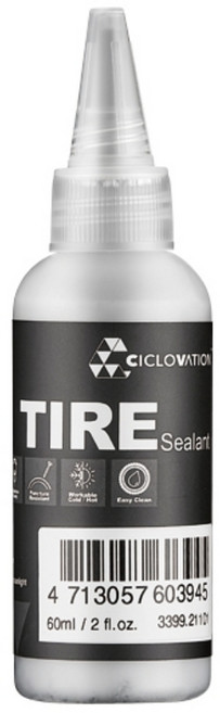 CICLOVATION 無內胎專用補胎液 真空胎補胎, 1個, 60ml