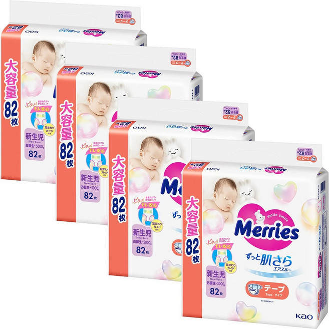 妙而舒 金緻柔點紙尿褲 粘黏型, NB, 328張