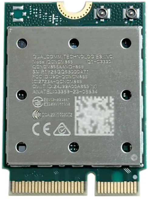 WiFi 7 QCNCM865 WI-FI BT 콤보 모듈 Bluetooth 5.3 최대 5.8Gbps(4K QAM 6E 802.11ax 포함), 01 QCNCM865