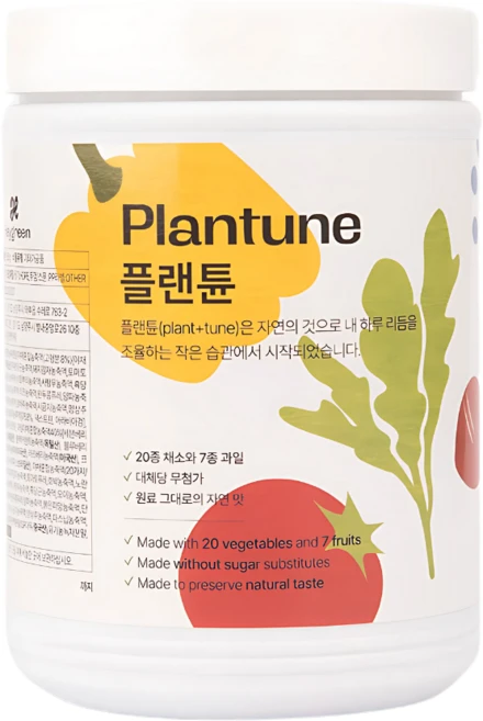 플랜튠 27가지 채소과일 식이섬유 식사대용 아침대용 체력관리, 1개, 350g - 쿠팡