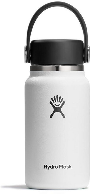 Hydro Flask 마이크로 보틀 - 누출 방지 지갑 또는 포켓 플라스크 단열 미니 물병 189.9g6.7온스 비치플럼 퍼플 104707, 화이트