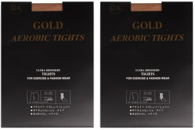 에어로빅 골드 타이즈 2P