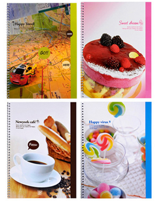 알파 스프링연습장 1000 190x260mm 50매 옐로우, 6개