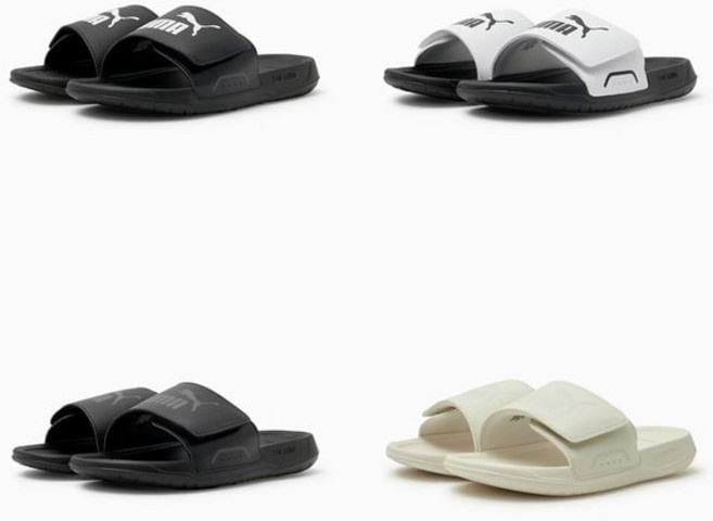 푸마 로얄캣 컴포트 2 에센셜 404281 01 03 04 경량 쿠션 슬라이드 벨크로 슬리퍼 PTX830 OQK695