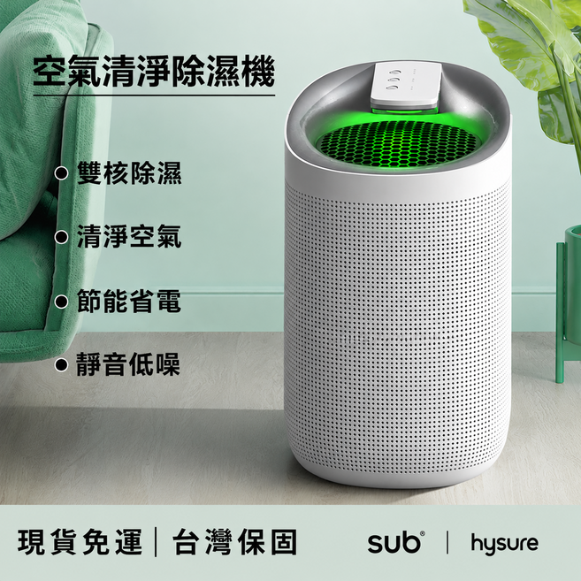 hysure 空氣清淨除濕機 雙核除濕 清淨空氣, Q9