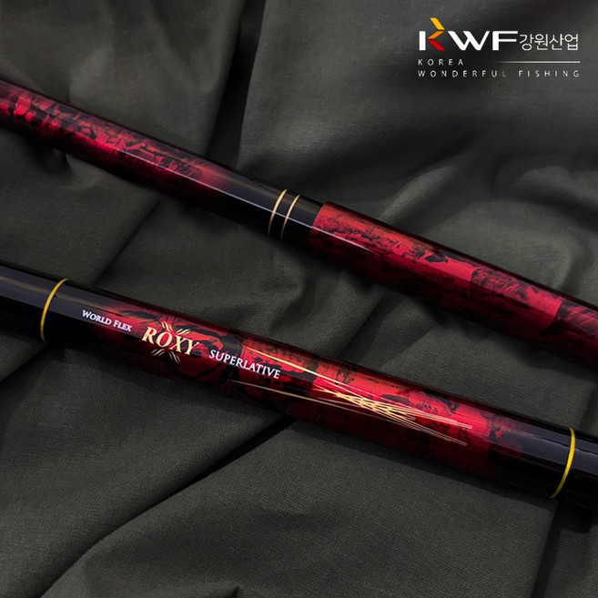 강원산업 록시 레드 낚시대 14~60 전천후 민물 낚시대 경질대 대물대