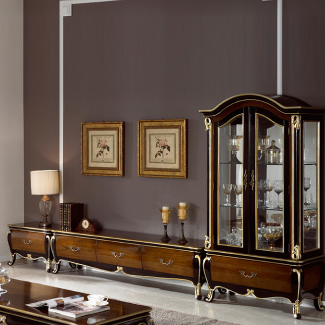 유캐슬 그랜드 엔틱 1800거실장세트(1800거실장+장식장+협탁)