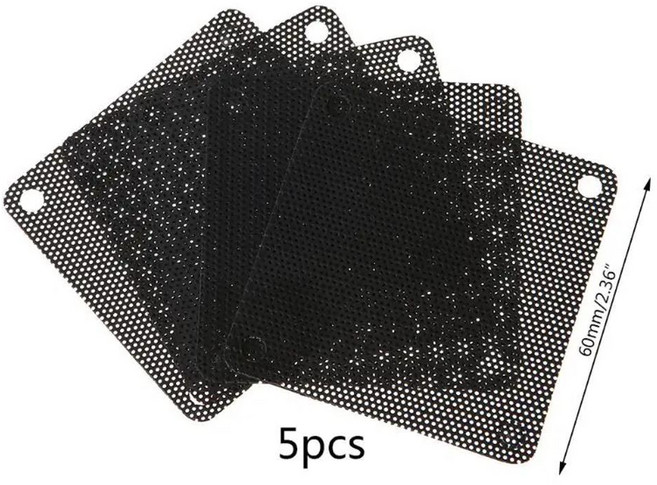 60x60MM 컷테이블 팬 먼지 필터 PC 방진 케이스 컷테이블 컴퓨터 메쉬 Co와 호환 가능, 1개