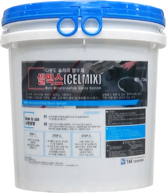 타스 셀믹스 콘크리트 슬러리 방수제 (10KG), 1개, 10L, 회색