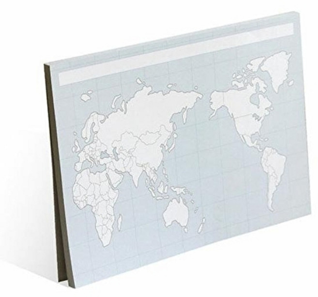 웅진북센 [인디고] 혼자공부 지도 메모패드 A5 - 세계지도 (50매), 주식회사 인디고, 인디고(주) 편집부, 없음