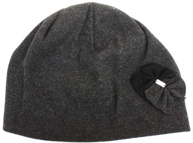 [서울양품점] 국내생산 여성용 울 니트 나비 두건모자[HC21024] 비니 패션용 보온용 환우용