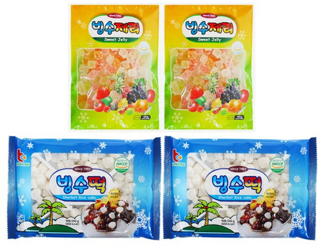 부국 빙수떡 +빙수제리, 빙수떡 2개 +빙수제리 2개