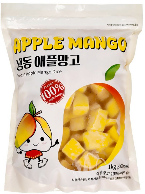 메들리 냉동애플망고 다이스(베트남산/직수입/IQF), 1개, 1kg