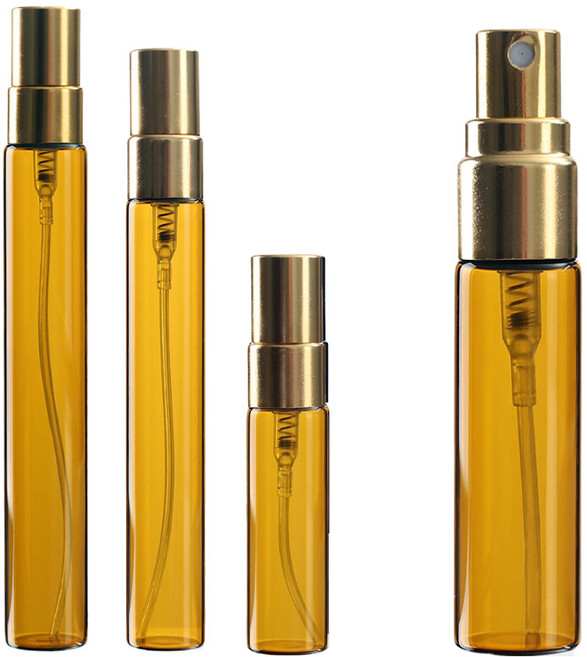 향수 용기 스프레이 유리 공병 갈색골드캡 휴대용 리필, 1개, AI골드캡5ml