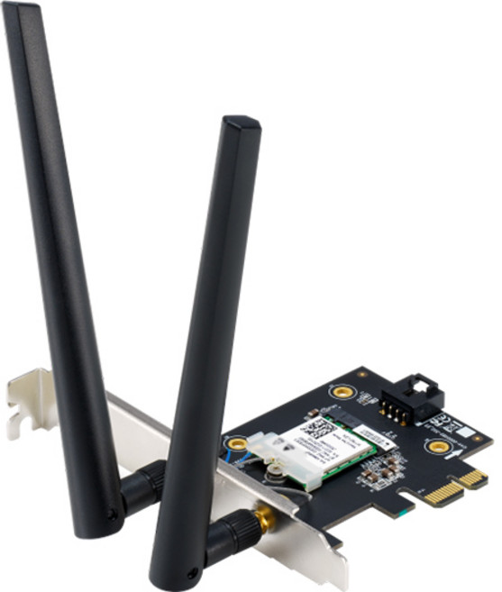 ASUS華碩 PCE-BE6500 WiFi 7 PCI-E 無線網卡 高速無線網路 穩定連接, 1個