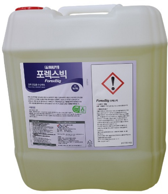 포렉스빅 18.75L 건물 공장 바닥 벽면 기계 수성세제 찌든때 기름때 제거제 세척제, 1개