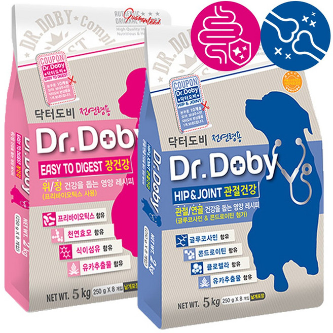 닥터도비 힙앤조인트 이지투다이제스트 강아지 관절 장 소화 기능성 사료, 1개, 10kg, 관절+장건강
