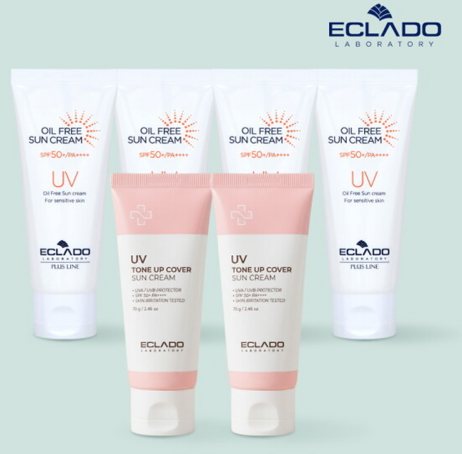 에끌라두 선매니아 구성 UV 오일프리 선크림 +톤업커버 선크림 2, 4개, 70g